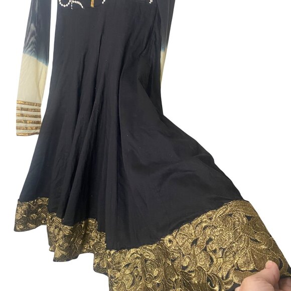 Embellished Ethnic Dress Womans M Ornate Embroidery Beaded Cosplay Indian Dance - Picture 5 of 16